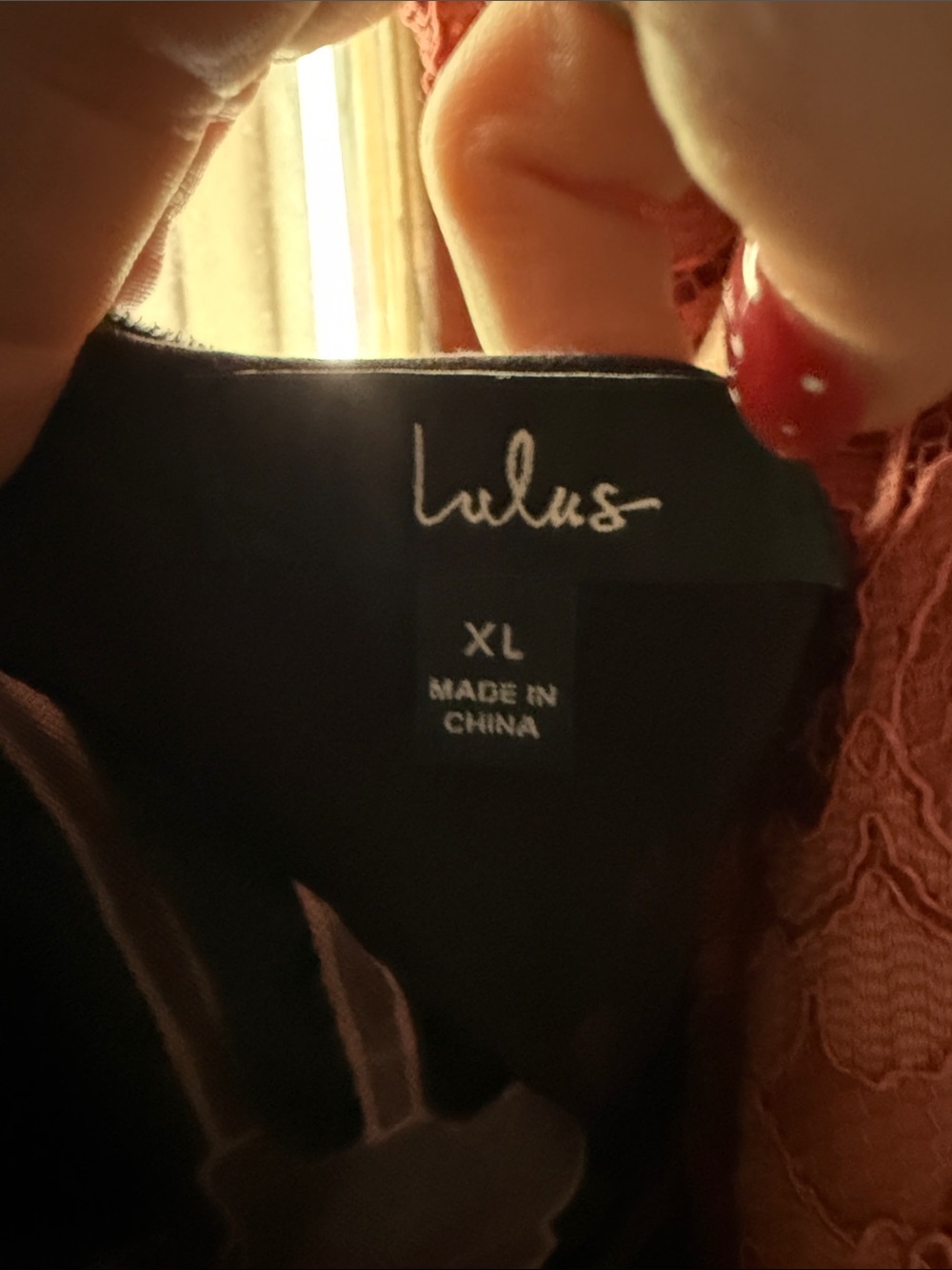 Lulu's Black Velvet Maxi Dress with Red and Pink Floral Embroidery - Picture 4 of 4